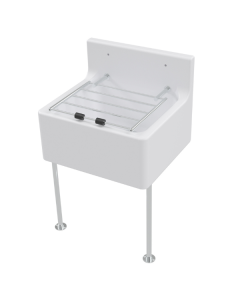 Cleaners Sink with Grate, Brackets & Legs