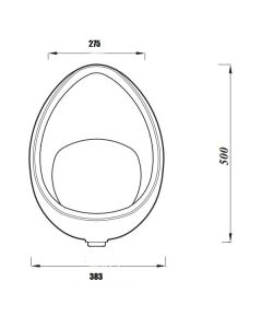 GW6-15 Tanami Ceramic Waterless Urinal